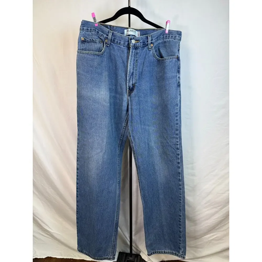 Vintage Levi's 550 Relaxed Fit Jeans Men's 38x34 Blue Denim Straight Leg Classic